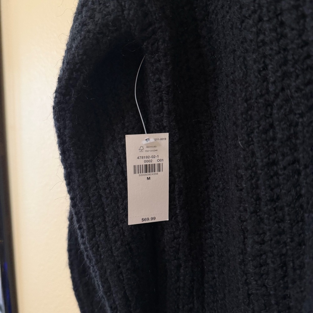 NWT Old Navy Black Sweater Dress - Picture 4 of 6